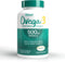 OVEGA-3 Plant-Based Omega-3 from Algal Oil Daily Supplement, 500mg, Supports Brain, Eye & Heart Health, Two Mini softgels per Day, 60 Count...