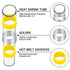 400PCS Solder Seal Wire Connectors, Heat Shrink Butt Connectors Solderstick Solder Stick Waterproof Wire Electrical Connector Kit for Marine Autom...