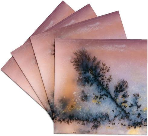 3dRose CST_92202_3 Nevada. Amethyst Sage Agate, Natural Pattern - US29 BJA0050 - Jaynes Gallery - Ceramic Tile Coasters, Set of 4...