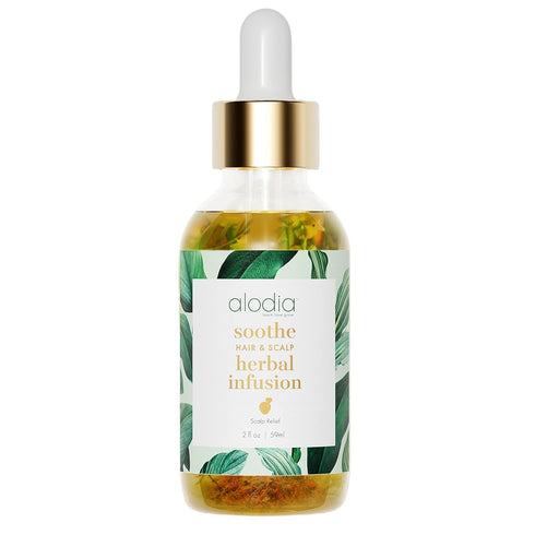 Alodia Soothe Hair & Scalp Herbal Infusion - 2 oz Leave-on Scalp Oil Serum to Calm Dry, Irritated & Flaking Scalps - with Chamomile, Jojoba Oils, ...