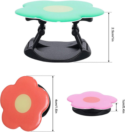 Weewooday 3 Pieces Phone Grip Holder Daisy Flower Expandable Collapsible Phone Holder Self Adhesive Cute 2D Grip Stand Holders for Smartphone Cell...