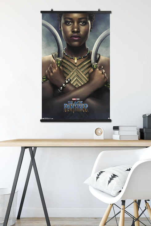 Trends International Marvel Cinematic Universe - Black Panther - Nakia One Sheet Wall Poster, 22.375" x 34", Premium Poster & Clip Bundle...