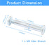 Luomorgo 12 Sets Inline Skate Wheel Screw, 6mm/15/64" OD Shaft Hex Socket Screw Axles for Roller Skate with Allen Wrench ?Long?...