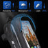 Bike Bag - Waterproof Bike Frame Bag with Sun-Visor Rain Cover, Bike Phone Holder with TPU Sensitive Touch Screen, Handlebar Bag Bicycle Accessori...