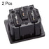 uxcell C14 Panel Mount Plug Adapter AC 250V 10A 3 Pins IEC Inlet Plug Power Connector Socket Straight Pack of 2...