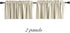 DONREN Cream Beige Curtain Valances for Kitchen 42 x 12 Inches Long Room Darkening Rod Pocket Valances (2 Panels)...