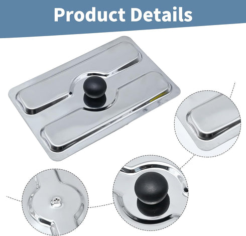 2pcs Toaster Dust Cover, Stainless Toaster Appliance Top Cover, Steel Electric Bread Maker Upper Cover for Bread Machine...