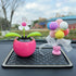 Rose Red Solar Dancing Flower Car Dashboard Decorations - Funny Solar Powered Dancing Flower Pot Flower Swinging Toy for Car Decor Funny Gifts for...