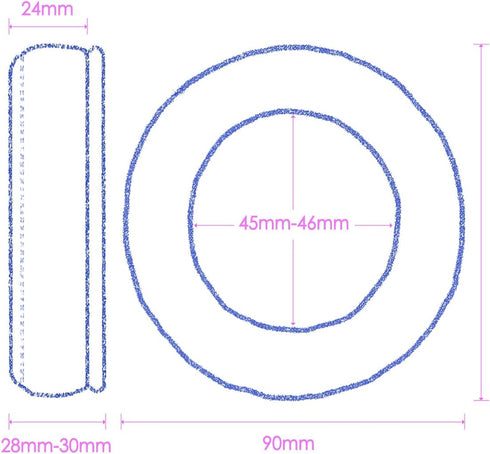 Thick Soft Protein Leather Ear Pads & Headband Cushion Cover Replacement Kits Compatible with Pioneer HDJ-X5 X5BT HDJ-X7 X7BT HDJ-X10 DJ Headset H...