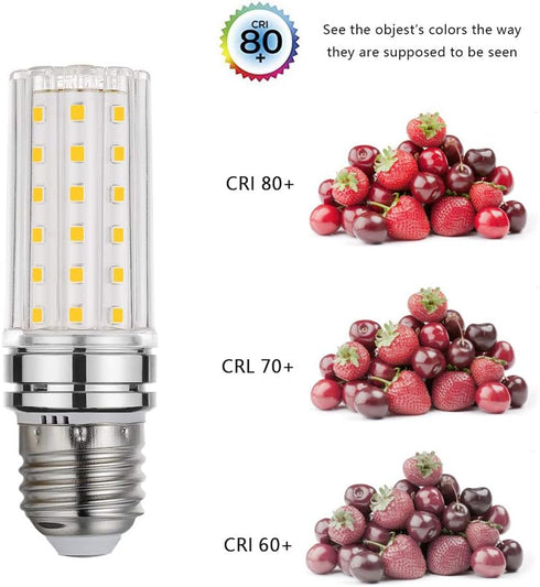 E26 LED Bulb, 12W White 6000K LED Bulbs, 80-100 Watt Light Bulbs Equivalent, E26 Screw Base,1200 Lumens LED Lights ?4 Pack White?...