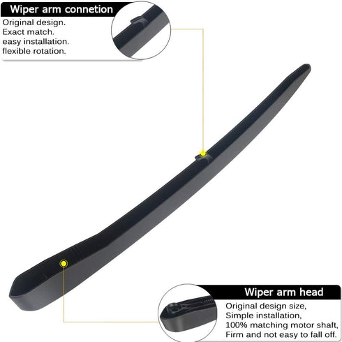 AUTOBOO Replacement for 2010-2018 Cadillac SRX, 2010-2014 CTS Rear Window Windshield Back Wiper Blade Arm Cover Assembly - Part NO. 20825881 25937...