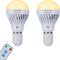 BSOD Rechargeable Light Bulbs, LED Magic Bulb with Remote Controller Warm White Emergency Lamp Without Electricity Battery Operated Light 7W Bulb ...