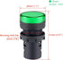 uxcell 3Pcs Green Indicator Light AC/DC 110V, 22mm Panel Mount, for Electrical Control Panel, HVAC, DIY Projects...