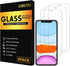 SIBEITU Screen Protector for iPhone 11/XR, 6.1 Inch 9H Hardness Tempered Glass-3 Pack...