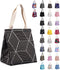 iknoe Insulated Lunch Bag for Women & Adults, 9L Foldable Wide-Open Cooler Bag with Pockets, Leakproof & Portable, for Picnic, Office, Beach, Blac...