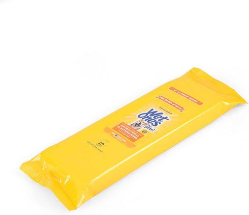 Wet Ones for Pets Multipurpose XL Disposable Pet Bathing Wipes, 10ct, Tropical Splash Scent | Dog Cleaning Wipes, Extra Large Disposable Dog Wipes...