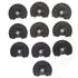 ViaGasaFamido 10Pcs Oscillating Saw Blades Semicircle High Carbon Steel High Hardness Oscillating Multi Wood Grinding Tool Hole Opening 91mm for W...