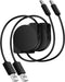 Retractable Car Phone Charger for iPhone 15 Pro Max,2Pack 3.3FT Android Cell Phone Charger Cable Type C Fast Charging for Samsung Galaxy S24 Ultra...