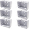 TIHOOD 6PCS 2Inch Blind Brackets Low Profile Box Mounting Bracket for Window Blinds...
