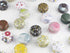 Candy Tins Jars Colorful Flower Metal Tin with Lid Empty Round Metal Storage Tin Cans Jars Containers Travel Storage Tins,for Making Candles Candy...