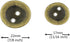 Bezelry Asymmetrical Oval Antique Brass Metal Blazer Button Set. 6 Pcs of 22mm, 8 Pcs of 17mm...