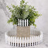 40 Inches Miniature Fairy Garden Fence, DIY Wood Picket Fence Mini Ornament for Dollhouse...