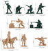 96 PCS Various Pose Toy Soldiers Figures with Military Map, Army Men Two Colors Soldiers, Toy Soldiers Action Figures for Kids Children Birthday (...