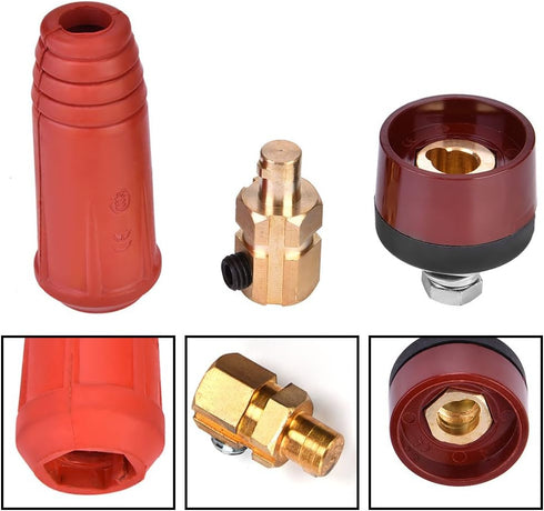 Welding Welding Cable Joint Quick Connector DKJ Series European Style Welding Cable Quick Connector Male Plug and Panel Socket Quick Fitting Adapt...