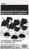 Black & White Graduation Mini Honeycomb Decorations - 8" (3 Count) - Perfect for Unforgettable Grad Parties...