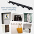 Wall Mounted Coat Racks with 6 Hooks Hanging Holder Towel Rack 21.7"x1.3" Modern Black Hanging for Clothes Entryway Bathroom (6 Hooks)...