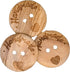 Wooden Buttons Handmade - Waxed Olive Wood - 2 Holes / 4 Sizes * Manufactured in Europe * (20 mm)...