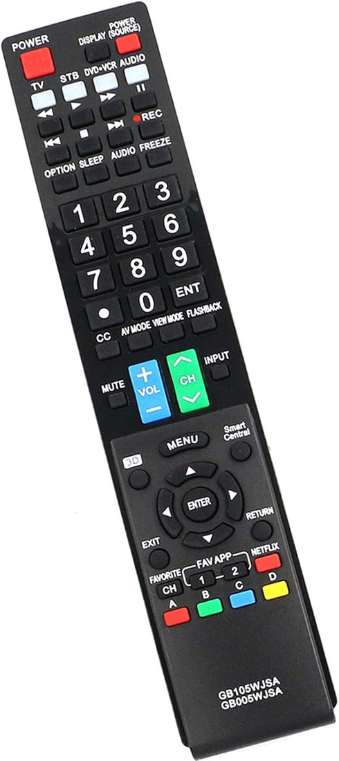 PERFASCIN GB005WJSA GB105WJSA Replacement Remote Control Compatible with Sharp AQUOS TV LC-60LE745U LC-60C8470U LC-70C8470U LC-60LE847U LC-60LE845...