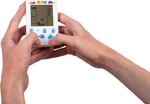 Tetris Keyring Handheld Arcade Game - Retro Mini Portable Handheld Tetris Game for Kids and Adults. Original Gameplay Including Original Tetris So...