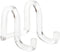 Plymor Clear Acrylic Ribbon-Style Display Easel, 1.875" H x 1.75" W x 2.625" D...