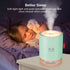 Green Portable Mini Humidifier, 500ml Small Cool Mist USB Desktop Humidifier for Baby Bedroom, Travel, Office, Home - Auto Shut-Off, 2 Mist Modes,...