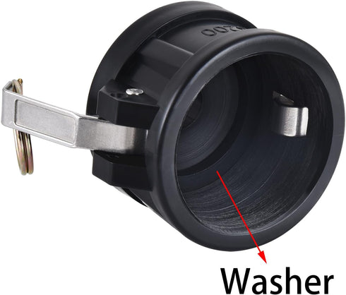 330 275 Gallon IBC Tote Tank Adapter Fittings 2" Cam Lock x Garden Hose Food Garden for Water Tank...