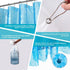 Ga-Geetopia EVA Blue Thin Shower Curtain Liner, Pebble Pattern 72x72 Inch Lightweight Plastic Bathroom Shower Showroom Inner Curtain with Rustproo...