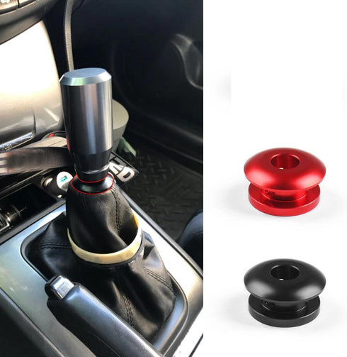 2 Pack Shift Knob Limiter Universal Car Shift Knob Boot Retainer Stopper Shifter Lever Shifting Head Buckle Stopper Adapter (Black + Red)...