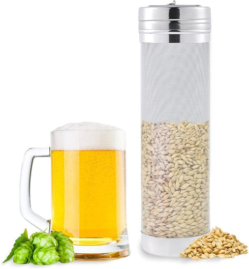 Beer Dry Hopper Filter,300 Micron Mesh Stainless Steel Hop StrainerCartridge,Homebrew Hops Beer & Tea Kettle Brew Filter by Fashionclubs(18cm x 7c...