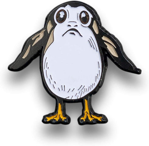 OFFICIAL Star Wars: The Last Jedi Porg Pin | Collectible Star Wars Pin | About 2" Diameter...