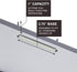 OLYMPX 100 Pcs of 1” Capacity Premium Metal Prong Paper Fastener Bases, 2.75 Inch Base for Paper File Clip Folder Accessories, Box of 100...