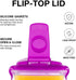 LocknLock Aqua Fridge Door Water Jug with Handle BPA Free Plastic Pitcher with Flip Top Lid Perfect for Making Teas and Juices, 2 Quarts, Purple...