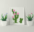 25 Pieces Cactus Stencils for Painting on Canvas Reusable Summer Cacti Stencils Tropical Succulent Drawing Template Stencil for Painting on Wood W...