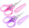 3.4 Inch Craft Scissors, 2 Pcs All Purpose Scissors Scrapbooking Scissors Straight Cutting Mini Scissors with Protective Cover for Embroidery Quil...