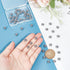 UNICRAFTALE About 50pcs Rondelle Stopper Beads with Rubber Inside Metal Loose Beads 2mm Hole Stainless Steel Bead Spacers for Jewelry Making Findi...