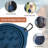 Tito's Closet 2-Pack Collapsible Dog Bowls - Blue, 20 Ounces - Travel Dog Water Bowl, Dog Bowl Slow Feeder, Dog Travel Essentials for Pet Parents ...
