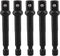 Square Socket Bit Adapter, 5 Pcs 3/8 Hex Impact Socket Extension Socket Driver Bits Set Impact Socket Adapter for Automotive DIY Drills(1/4 Hex Sh...