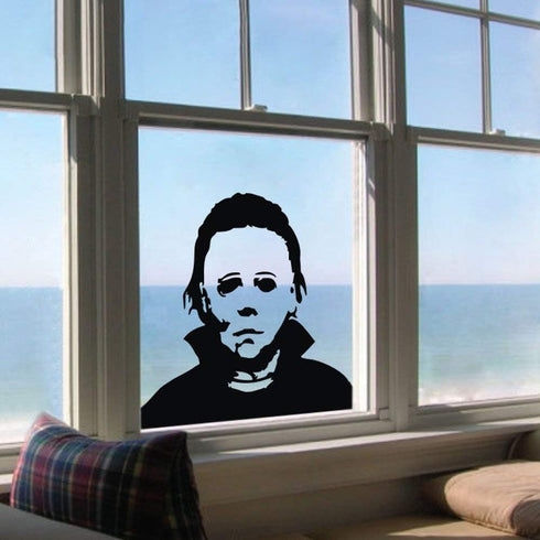 Halloween Holiday Decals Michael Myers Horror Living Room Sticker Funny Door Window Mirror Vinyl Art Décor…...