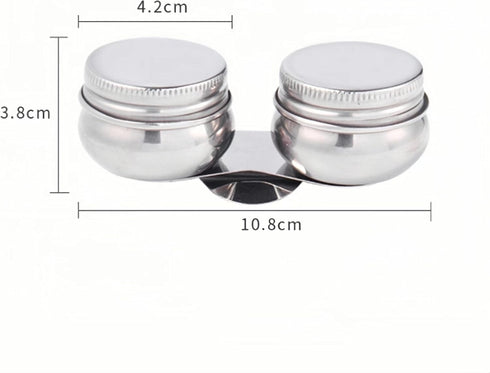 1 Set Stainless Steel Art Oil Pot with Lid Leak Proof Drum Shape Oil Pot for Artists, Students, Drawing Enthusiasts Painting...