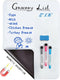 16” X 12” Whiteboard Magnetic Dry Erase Board Self Adhesive for Any Smooth Surface with New Stain Resistant Technology,Home Kitchen Fridge Shoppin...